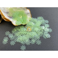 Пайетки Цветы Хризантемы Light Green Milky 10 мм (3 г) Китай