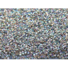 Бисер TOHO Round 15/0 TR-15-176 - Transparent-Rainbow Black Diamond