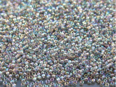 Бисер TOHO Round 15/0 TR-15-176 - Transparent-Rainbow Black Diamond Бисер TOHO Round 15/0 TR-15-176 - Transparent-Rainbow Black Diamond