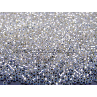 Бисер TOHO Round 15/0 TR-15-2100 - Silver-Lined Milky White