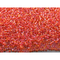 Бисер TOHO Round 15/0 TR-15-241 - Inside-Color Rainbow Lt Topaz/Mauve-Lined