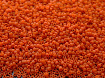 Бисер TOHO Round 15/0 TR-15-2611F - Semi Glazed - Orange