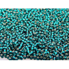 Бисер TOHO Round 15/0 TR-15-27BD - Silver-Lined Teal