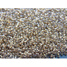 Бисер TOHO Round 15/0 TR-15-989 - Gold-Lined Crystal