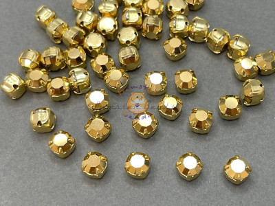 Шатоны ss29 Crystal Aurum/ оправа золото