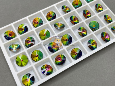 Риволи Crystal Vitrail Medium 12 мм/ 1 шт (без оправы)