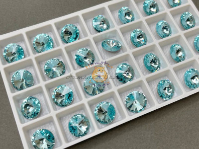 Риволи Light Aquamarine 12 мм/ 1 шт (без оправы) Риволи Light Aquamarine 12 мм/ 1 шт (без оправы)