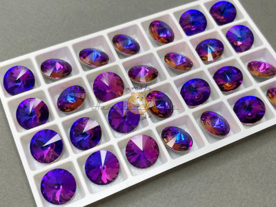Риволи Crystal Violet Blue 14 мм/ 1 шт (без оправы)