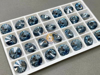 Риволи Denim Blue 14 мм/ 1 шт (без оправы)
