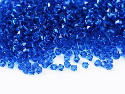 Биконусы Preciosa Capri Blue 3 mm Биконусы Preciosa Capri Blue 3 mm