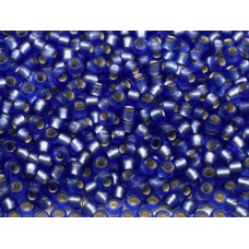 Бисер TOHO Round 11/0 TR-11-35F - Silver Lined Frosted Sapphire / 5г