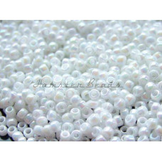 Бисер TOHO Round 11/0 TR-11-401 - Opaque Rainbow White / 5г