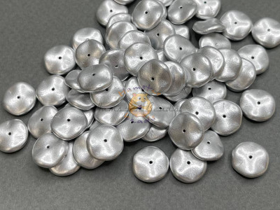 Чешские бусины Диск Aluminium Silver 12 мм/ (1 шт)