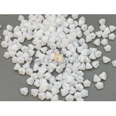 Бусины Колокольчик White Alabaster Bell Flowers 4x6 мм/ 10 шт