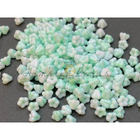 Бусины Колокольчик Opaque White Mint Bell Flowers 4x6 мм/ 10 шт