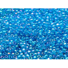 Бисер TOHO Round 11/0 TR-11-163B - Transparent-Rainbow Dk Aqua