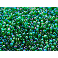 Бисер TOHO Round 11/0 TR-11-167B - Transparent-Rainbow Grass Green