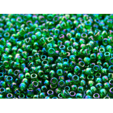 Бисер TOHO Round 11/0 TR-11-167B - Transparent-Rainbow Grass Green