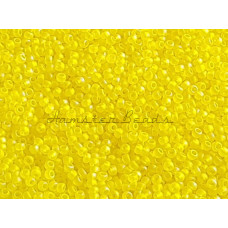 Бисер TOHO Round 11/0 TR-11-175F - Transparent-Rainbow-Frosted Lemon