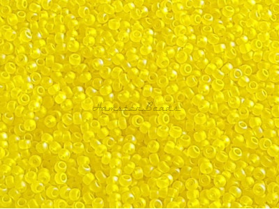Бисер TOHO Round 11/0 TR-11-175F - Transparent-Rainbow-Frosted Lemon