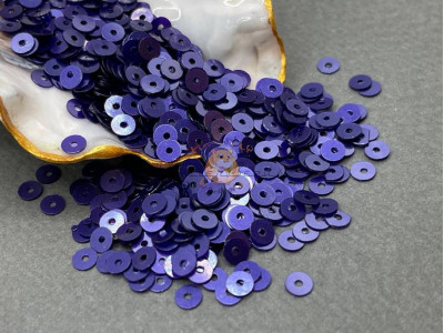 Пайетки Purple Violet Metal M.20 плоские / 4 мм