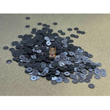 Пайетки Асфальт LUNA Lustre плоские 3 мм / 3 г