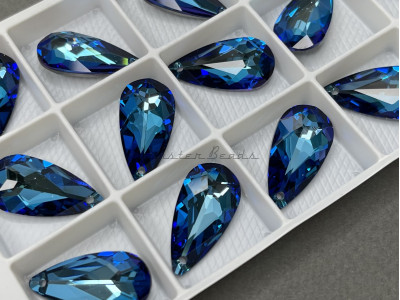 Подвеска Капля Crystal Bermuda Blue 24×12 мм