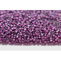 Бисер TOHO Round 15/0 TR-15-1076 - Inside-Color Gray/Magenta-Lined/5гр 