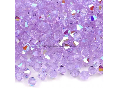 Биконусы Preciosa Violet AB 4 mm