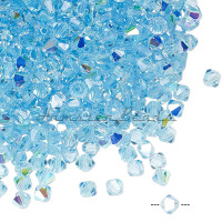 Биконусы Preciosa Aquamarine AB 3 mm