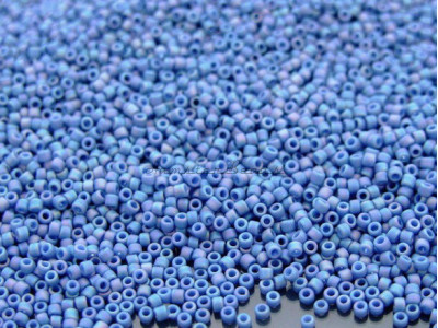 Бисер TOHO Round 11/0 TR-11-2636F - Semi Glazed Rainbow - Soft Blue