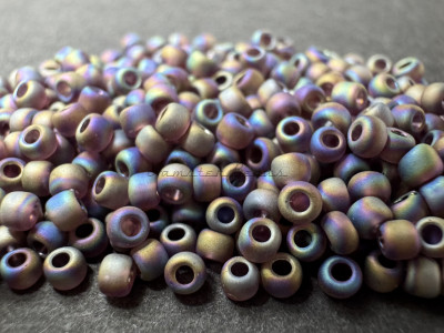 Бисер TOHO Round 11/0 TR-11-166CF - Transparent Rainbow Frosted Amethyst