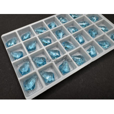 Подвеска Капля Барокко Aquamarine 16x11,5 мм/1 шт