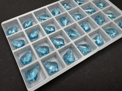 Подвеска Капля Барокко Aquamarine 16x11,5 мм/1 шт
