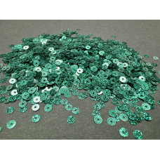 Пайетки Изумрудный Glitter плоские 4 мм (3 г)