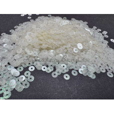 Пайетки Молочные Glitter плоские 4 мм (3 г)