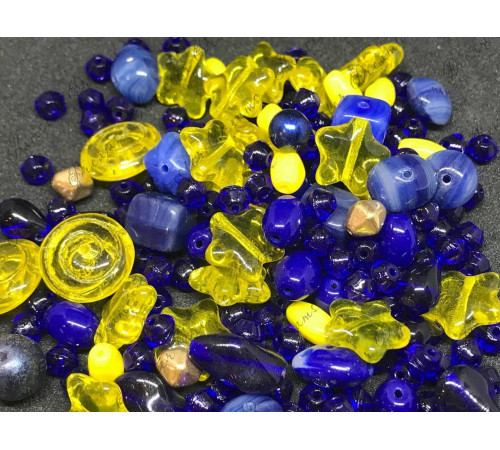 Мультимикс чешских стеклянных бусин Ассорти Star Sky Mix Assorted Beads, 20 g