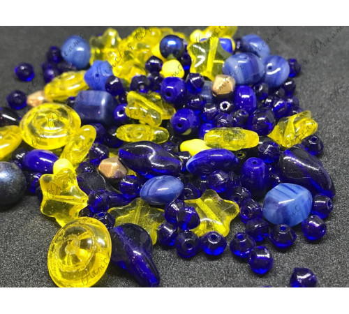 Мультимикс чешских стеклянных бусин Ассорти Star Sky Mix Assorted Beads, 20 g