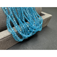 Биконусы стеклянные Aquamarine Luster #62L 3 мм/ 1 нить