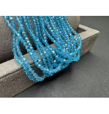 Биконусы стеклянные Aquamarine Luster #62L 3 мм/ 1 нить