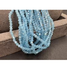 Биконусы стеклянные  Aqua Opal Luster #40L  3 мм/ 1 нить