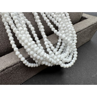 Биконусы стеклянные Opaque White #94 3 мм/ 1 нить