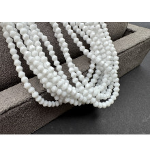 Биконусы стеклянные Opaque White #94 3 мм/ 1 нить
