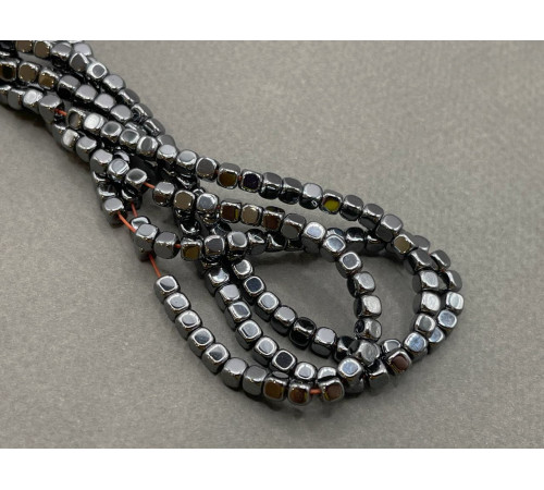 Бусины Гематит Jet Hematite 3,5x3,5 мм, немагнитный / 20 шт