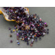 Микс бусин кубиков Amethyst - Tanzanite 3 мм/ 5 грамм
