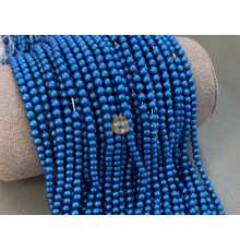 Жемчуг стеклянный Sapphire Matt Pearl 4 мм (Китай) / 1 нить