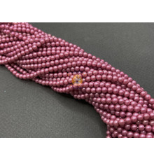 Жемчуг стеклянный Dusty Orchid Pearl 4 мм (Китай) / 1 нить