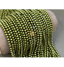 Жемчуг стеклянный Olivine Matt Pearl 4 мм (Китай) / 1 нить