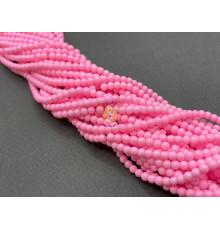 Жемчуг стеклянный Pastel Pink Pearl 4 мм (Китай) / 1 нить