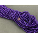 Жемчуг стеклянный Purple Pearl 4 мм (Китай) / 1 нить